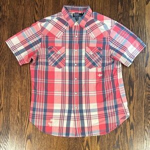 Polo Ralph Lauren Short Sleeve Snap Button Western Shirt